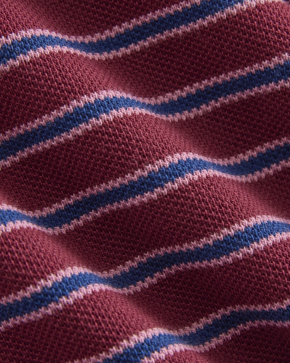 Pique Boxy Polo | Pomegranate/Heather Rose/Estate Blue - Image 6