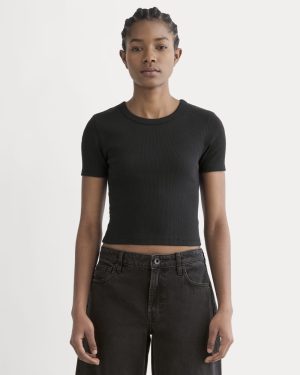 The '90s Rib Tee | Black