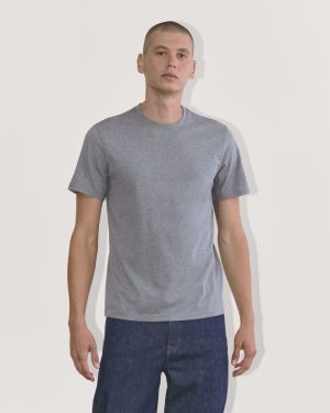 The Essential Organic Crew | Heather Sage Blue