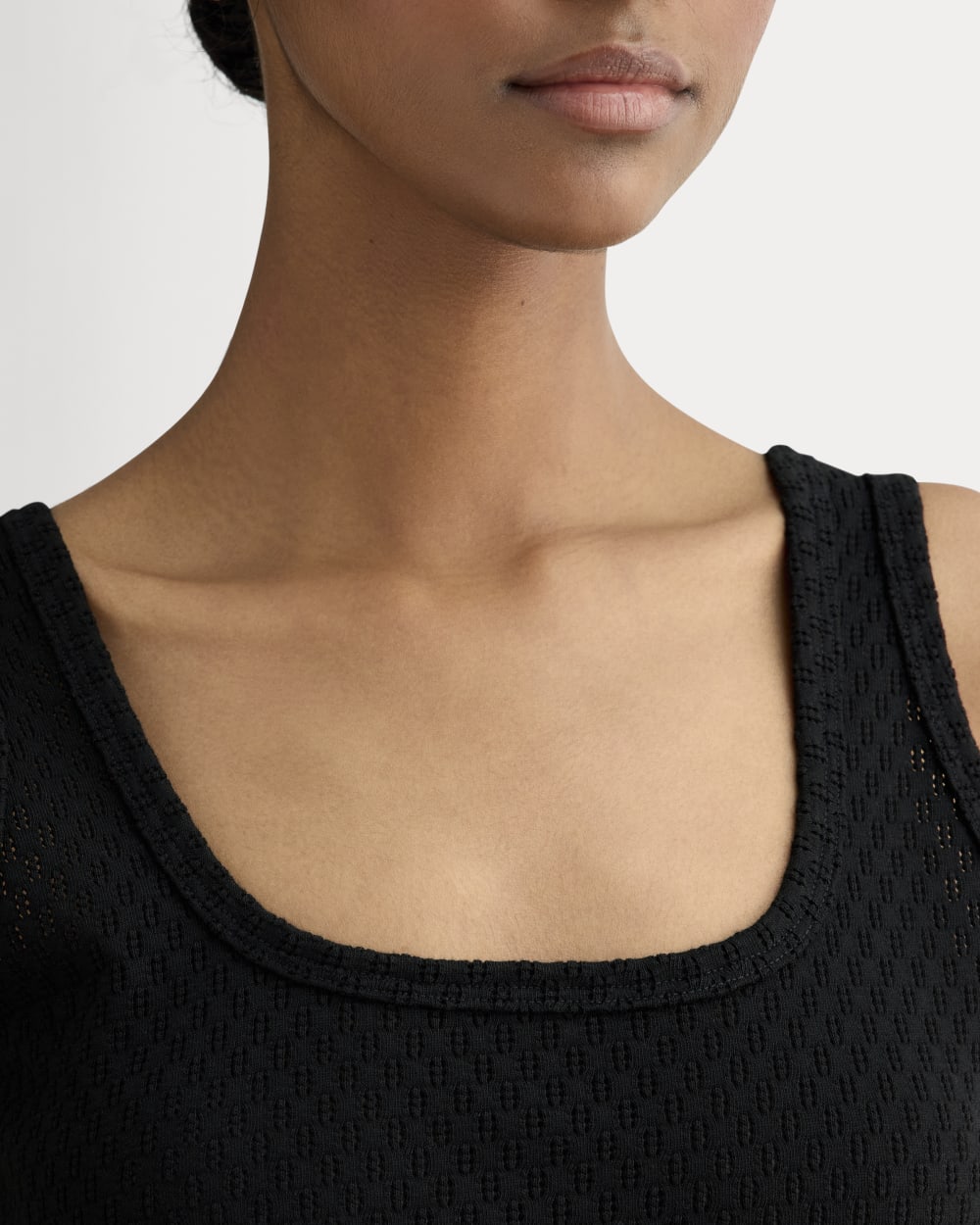 The Pointelle Cami | Black - Image 4