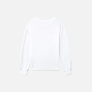 The Organic Cotton Long-Sleeve Tee | White