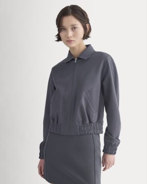 Ponte Aviator Jacket | Graphite