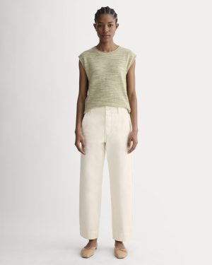 The Utility Straight-Leg Pant | Bone | 26.5 Inseam