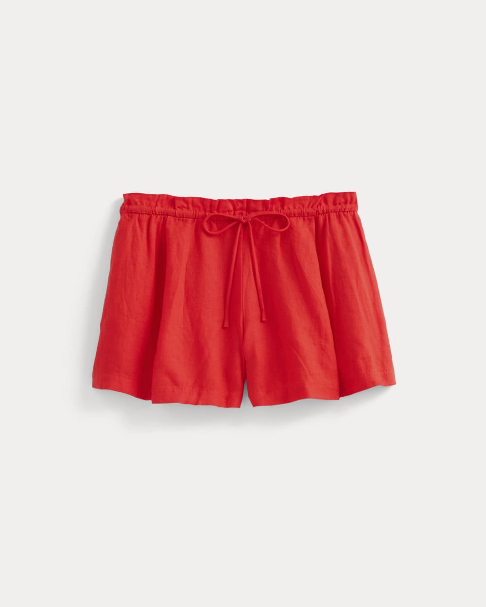 Flowy Short in Linen | Fiery Red - Image 2