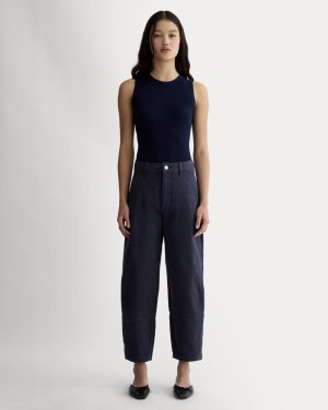 The Utility Barrel Pant | Navy | Tall