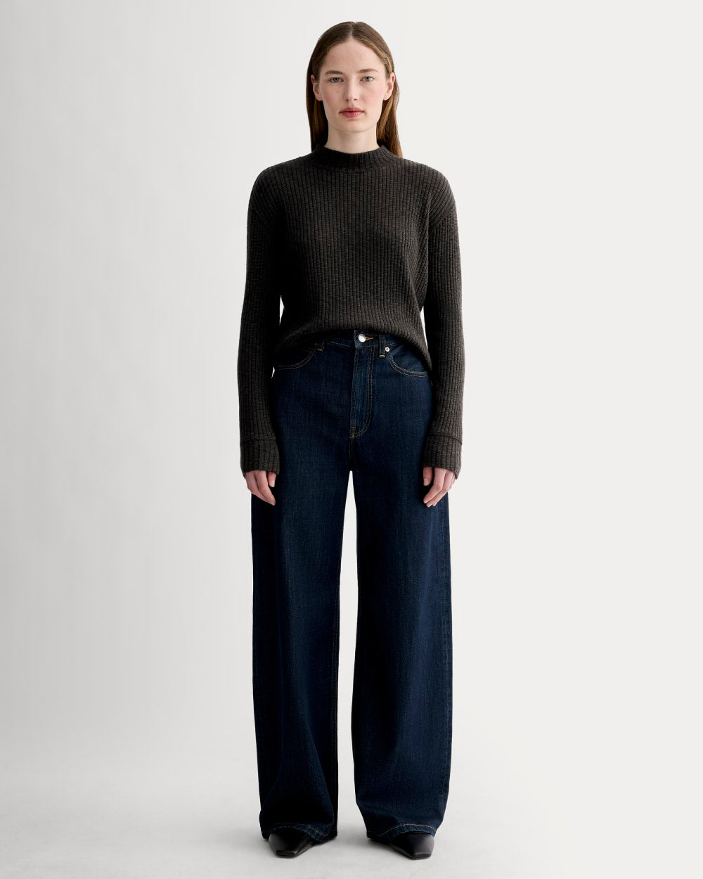 The Cozy Rib Funnel-Neck | Black - Image 3