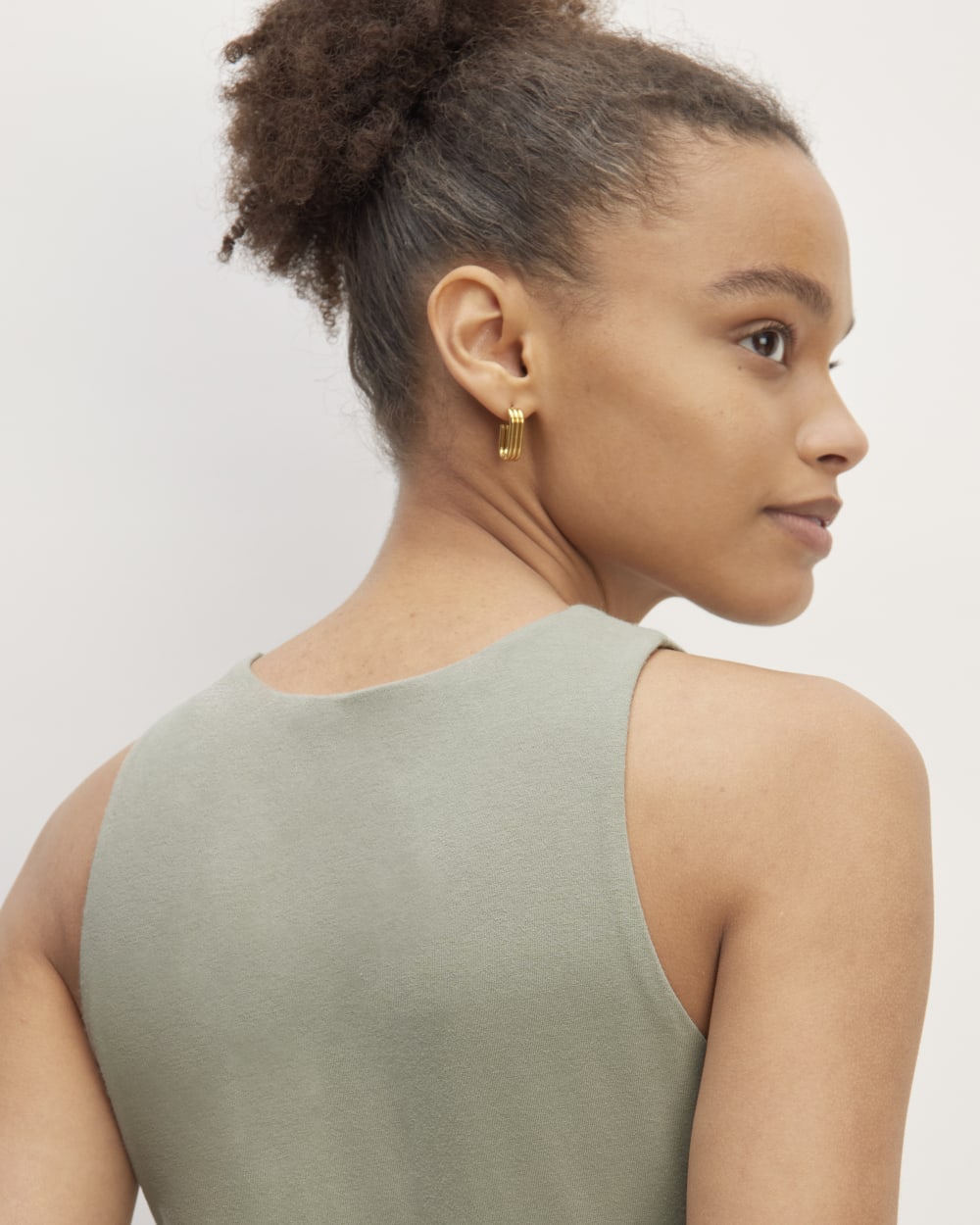 The Supima? High-Neck Riviera Dress | Sage Green - Image 4