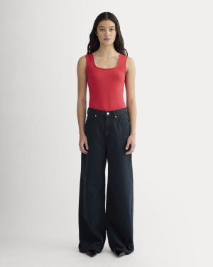 The Form Square-Neck Bodysuit | Classic Red