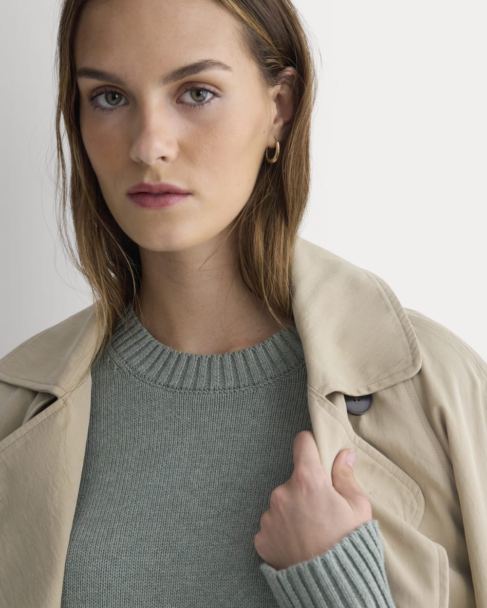 The Boxy Sweater in Everyday Cotton | Heathered Lilypad - Image 4
