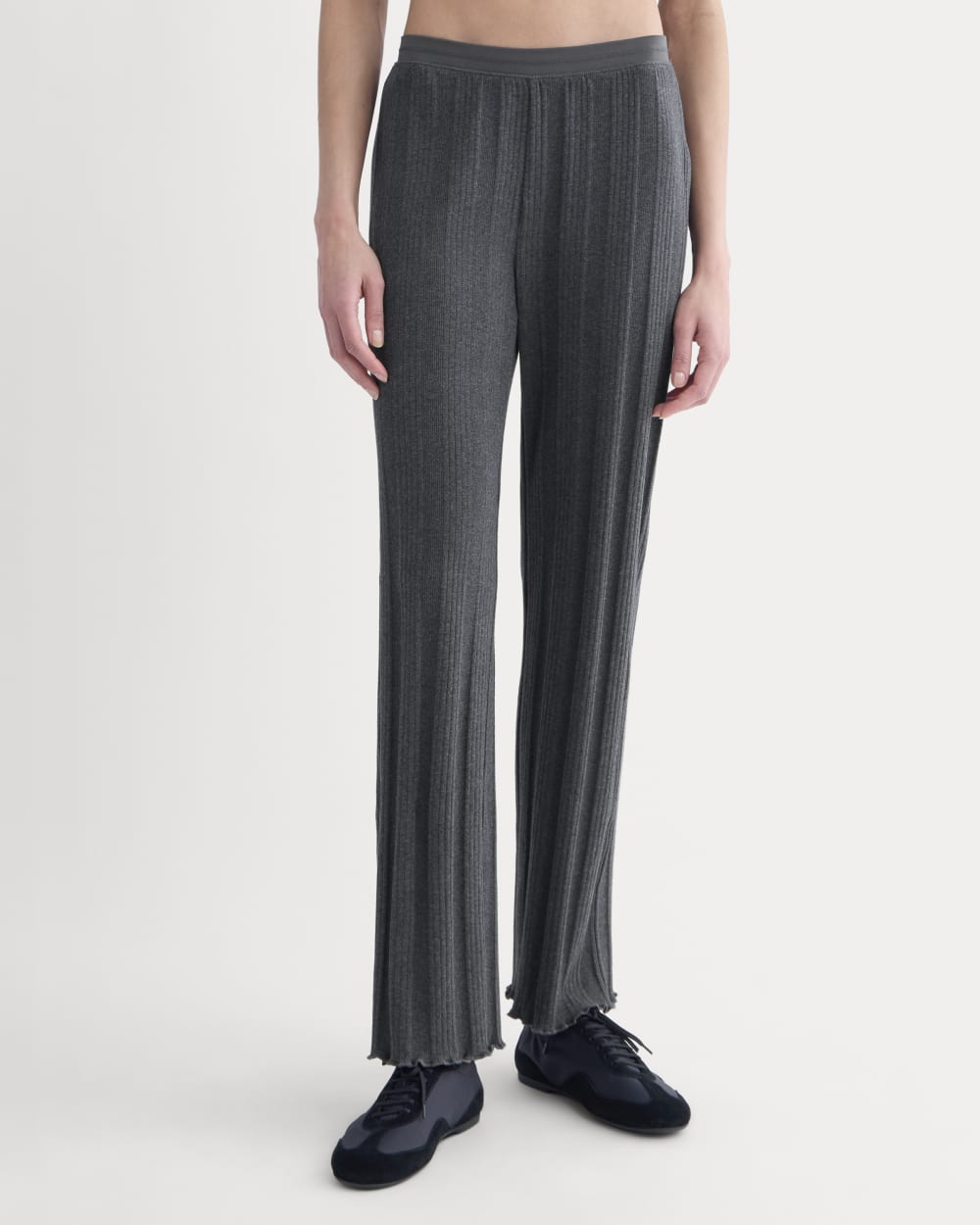 Lounge Rib Pant | Heathered Soot - Image 3
