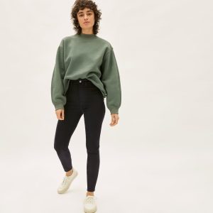 The Way-High® Clean Front Skinny Jean  | Black | 28.5 Inseam