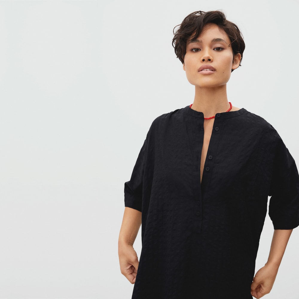 The Caftan Dress | Black Check - Image 4
