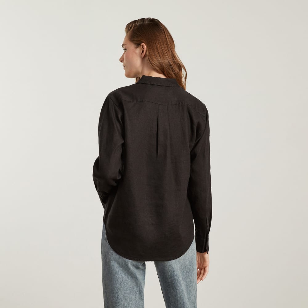 The Must-Have Shirt in Linen | Black - Image 5