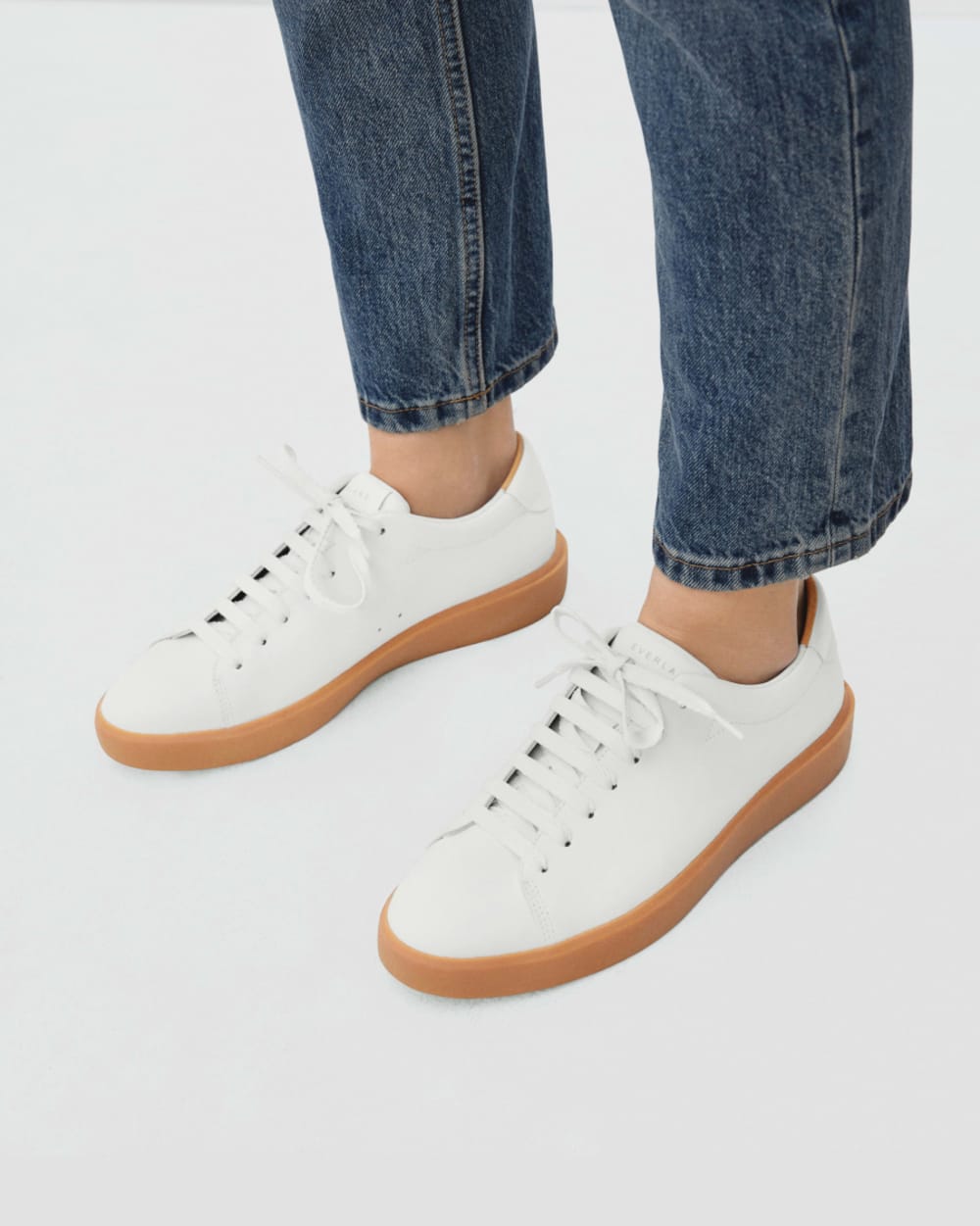The ReLeather? Tennis Shoe | White / Gum Sole - Image 5