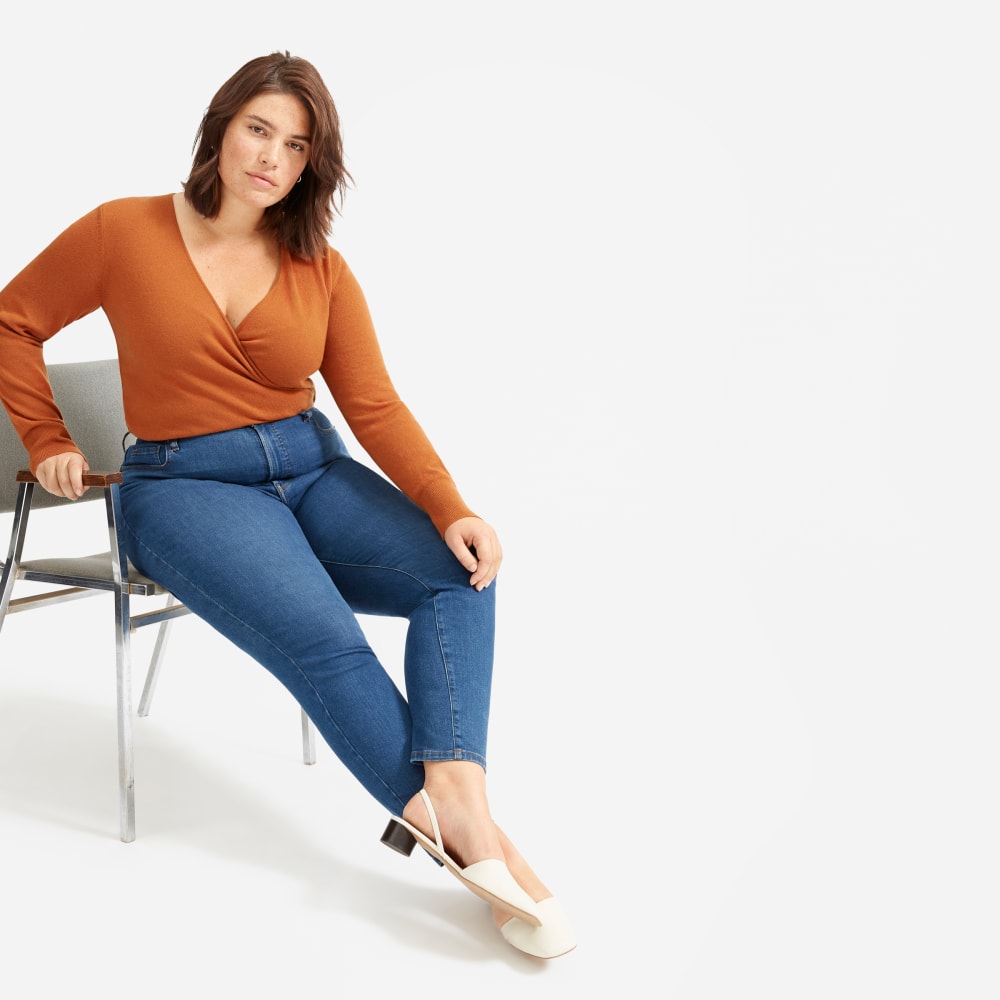 The Authentic Stretch High-Rise Skinny | Mid Blue | 28.5 Inseam - Image 5