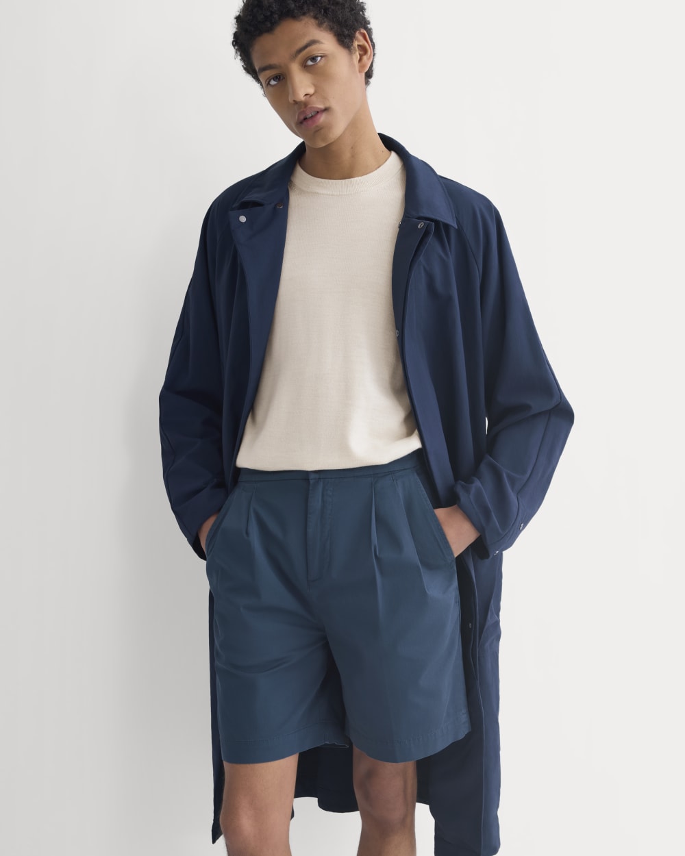 Pleated Easy Short | Midnight Navy - Image 3