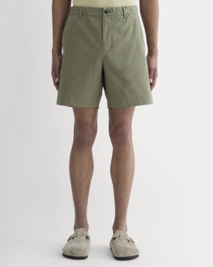 The Seersucker Short | Lichen Green