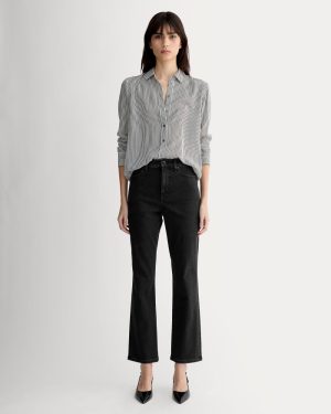 The High-Key Stovepipe Jean | Washed Black