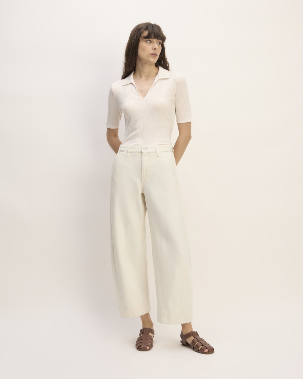 The Summer Barrel Jean | Ecru