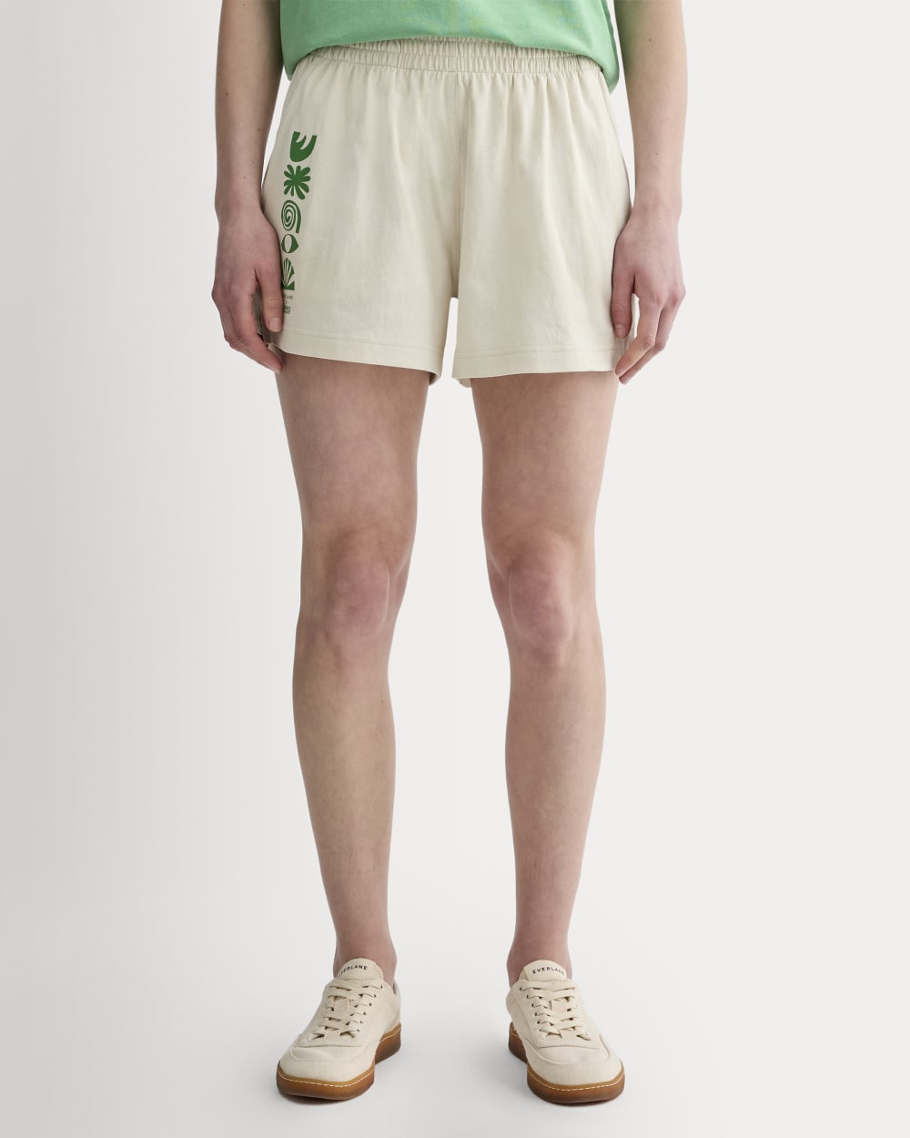 The Everlane x Parks Project Off-Duty Short | Natural / Green - Image 3