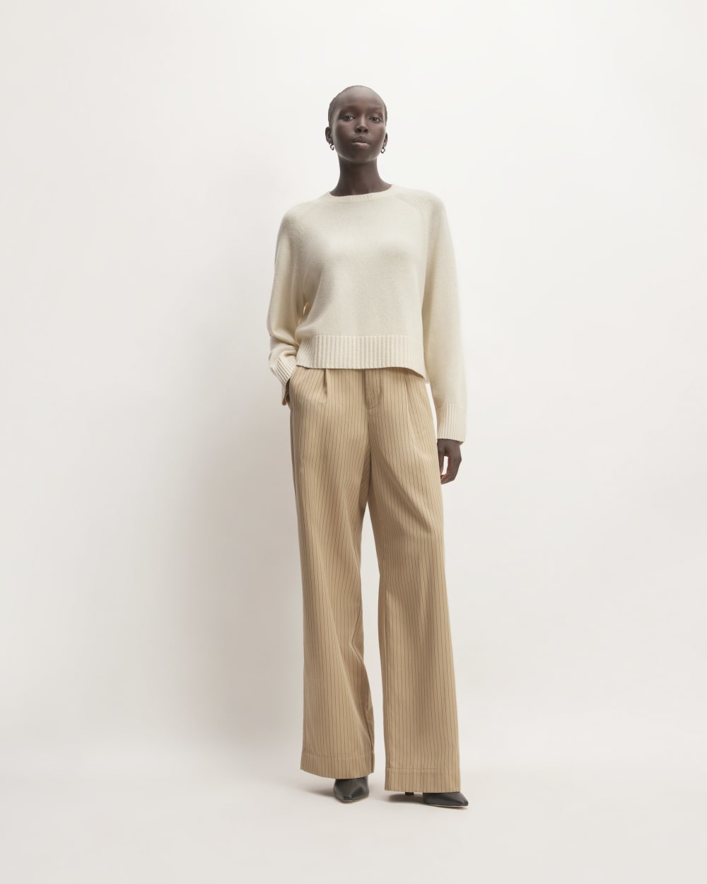 The Boxy Crew in Cashmere | Bone - Image 3