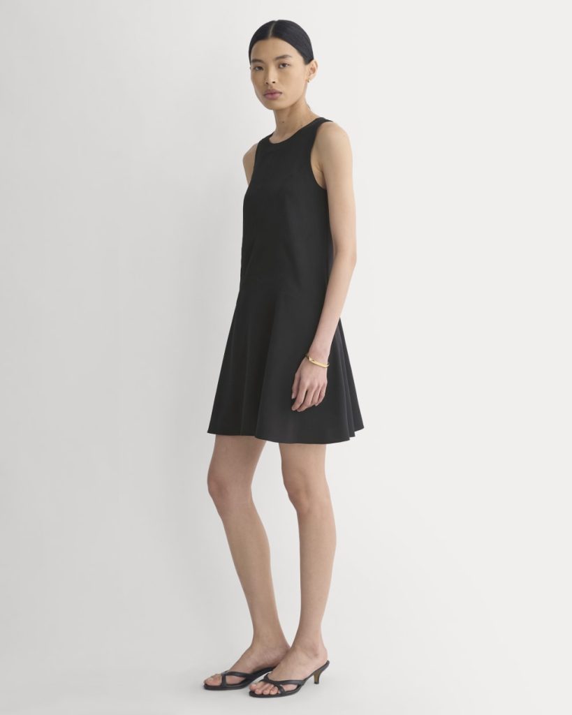 Drop Waist Mini Dress | Black