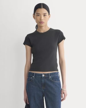 RetroSoft Cotton Crew | Black
