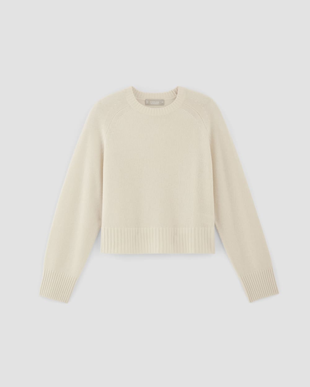 The Boxy Crew in Cashmere | Bone - Image 2