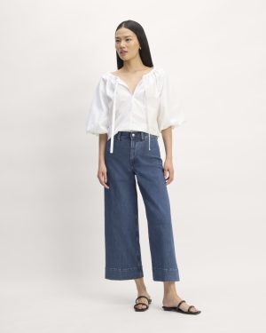 The Supima? Puff-Sleeve Top | White