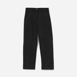 The Straight-Leg Crop | Black | Short