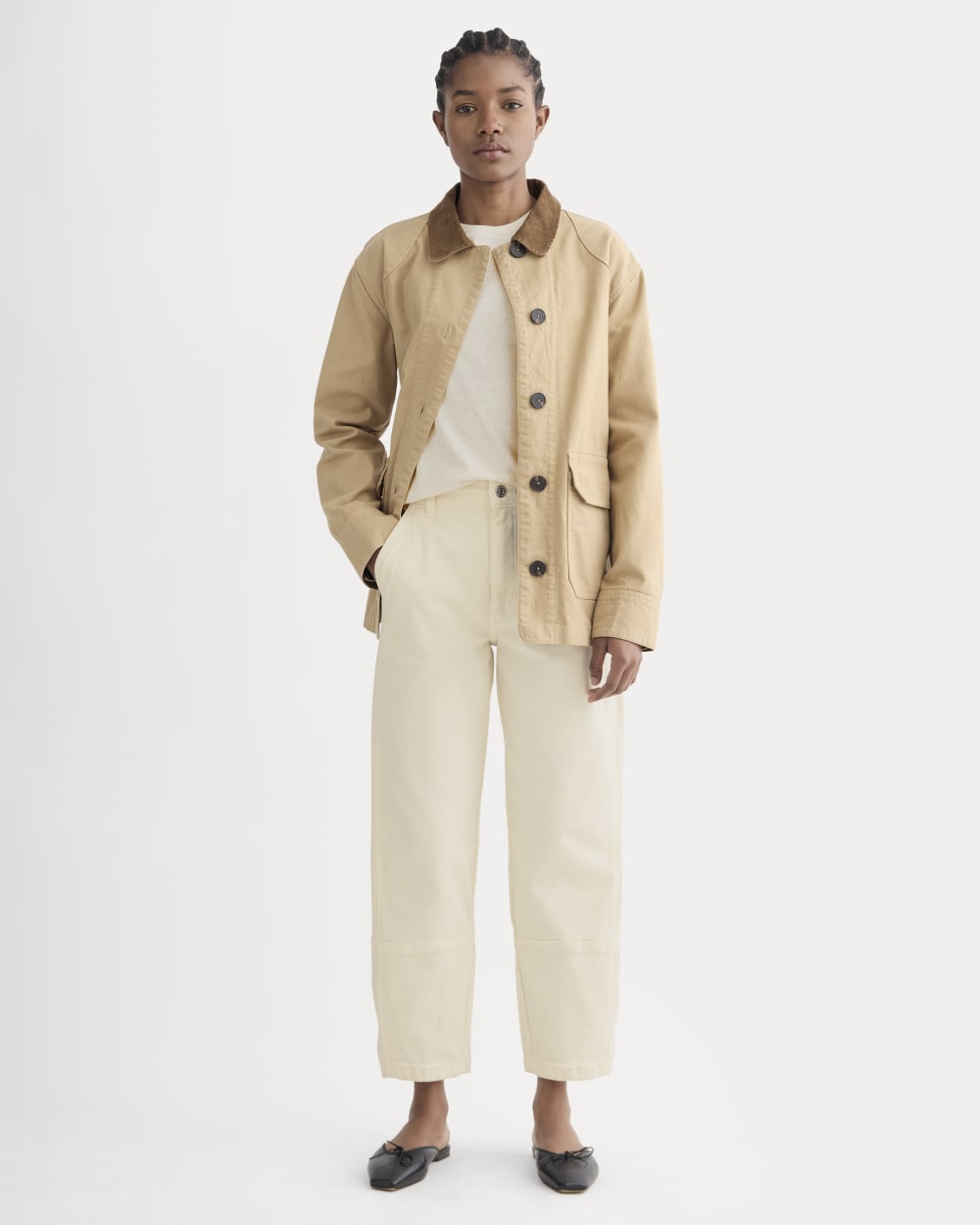 The Utility Barrel Pant | Bone | Tall