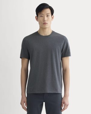 The Essential Organic Crew | Heather Deep Navy