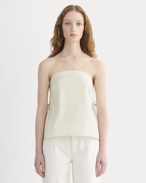 The Seersucker Tube Top | Bone