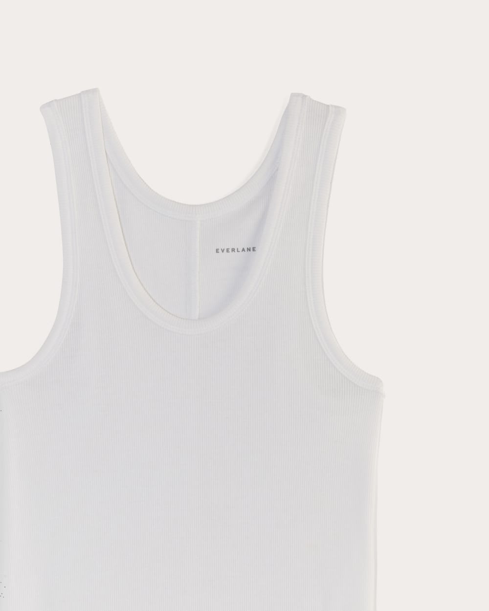 The Luxe Rib Racerback Tank | White - Image 6