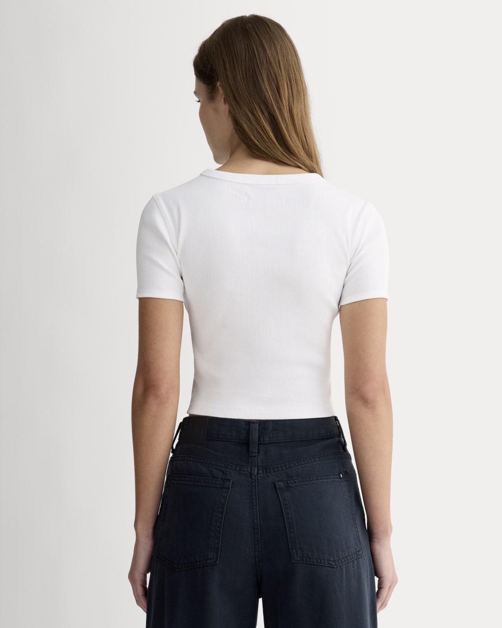 The '90s Rib Tee | White - Image 4