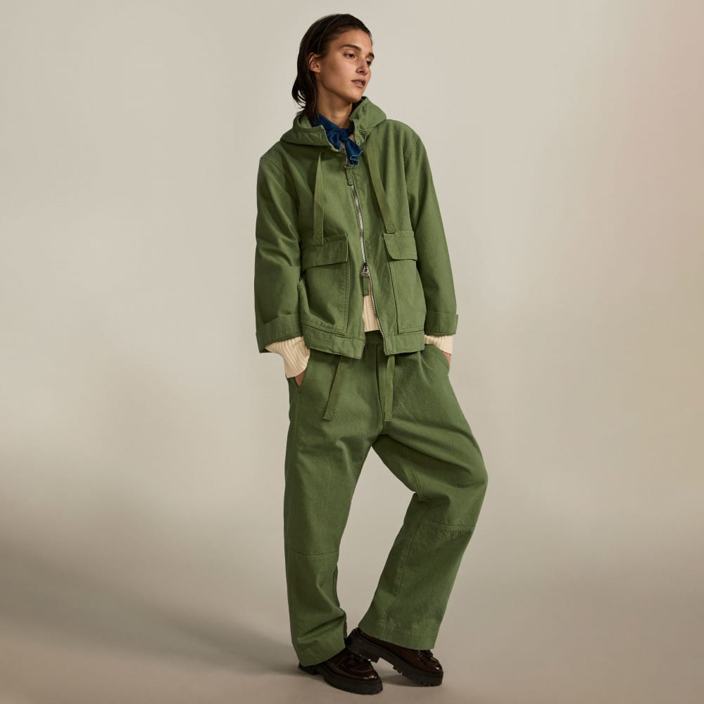 The Canvas Organic Cotton Pull-On Pant | Forest Green - Image 5