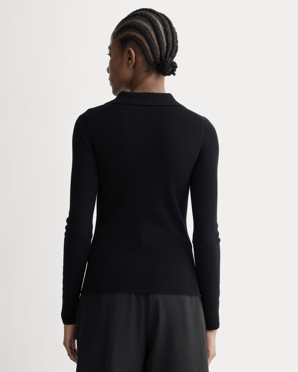 The Polo in Ultrasoft Merino | Black - Image 5