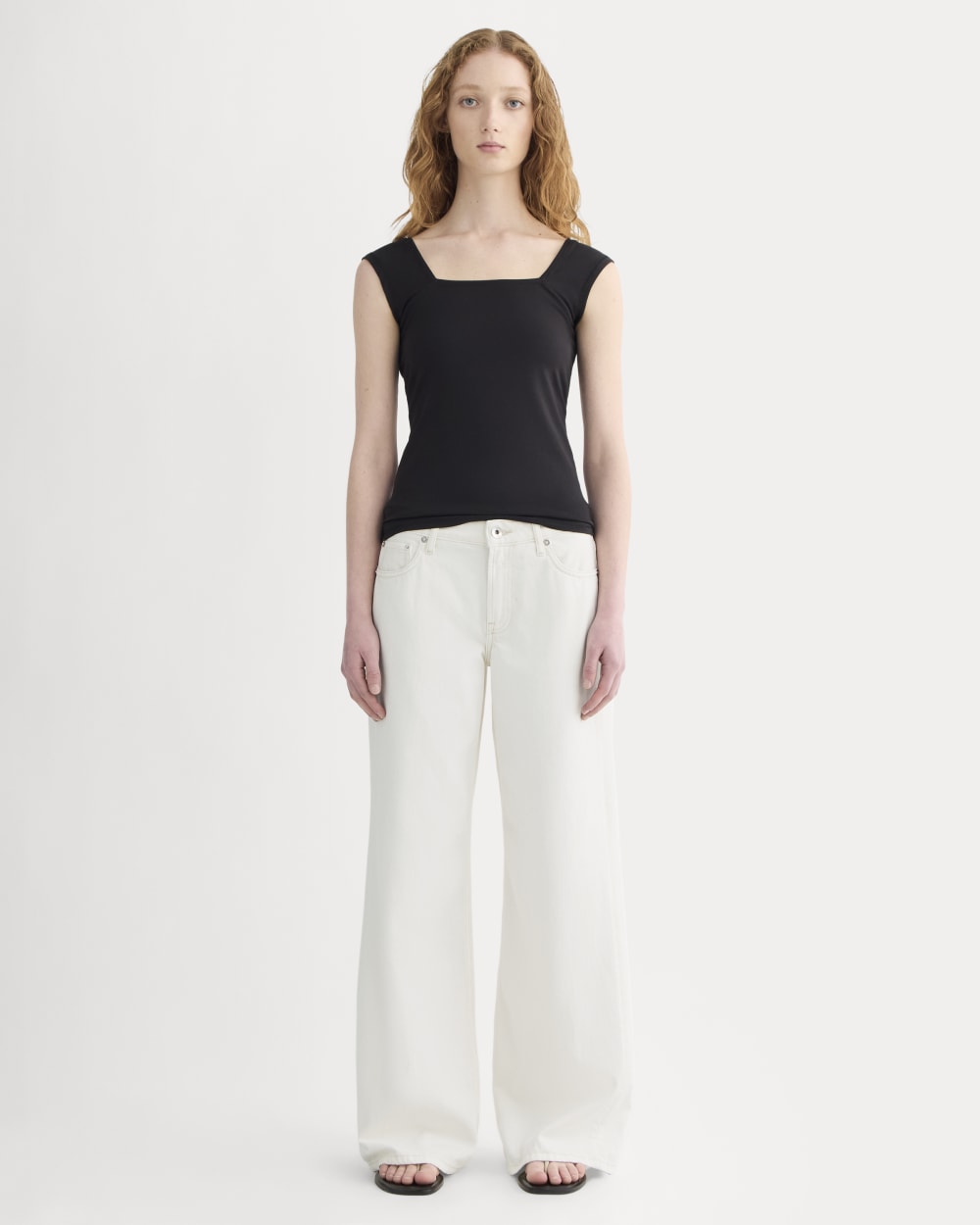 The Form Square-Neck Tank | Black - Image 4