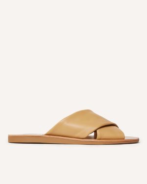 The Day Crossover Sandal | Light Taupe