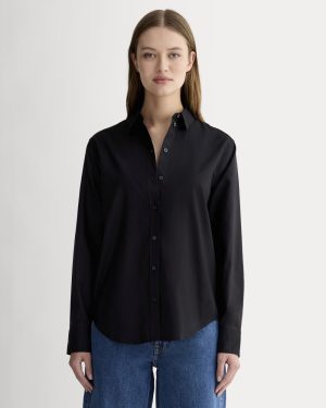 The Must-Have Shirt in Silky Cotton | Black