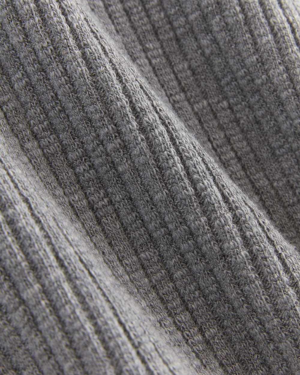 The Cozy Rib Tee | Mid Heather Grey - Image 6