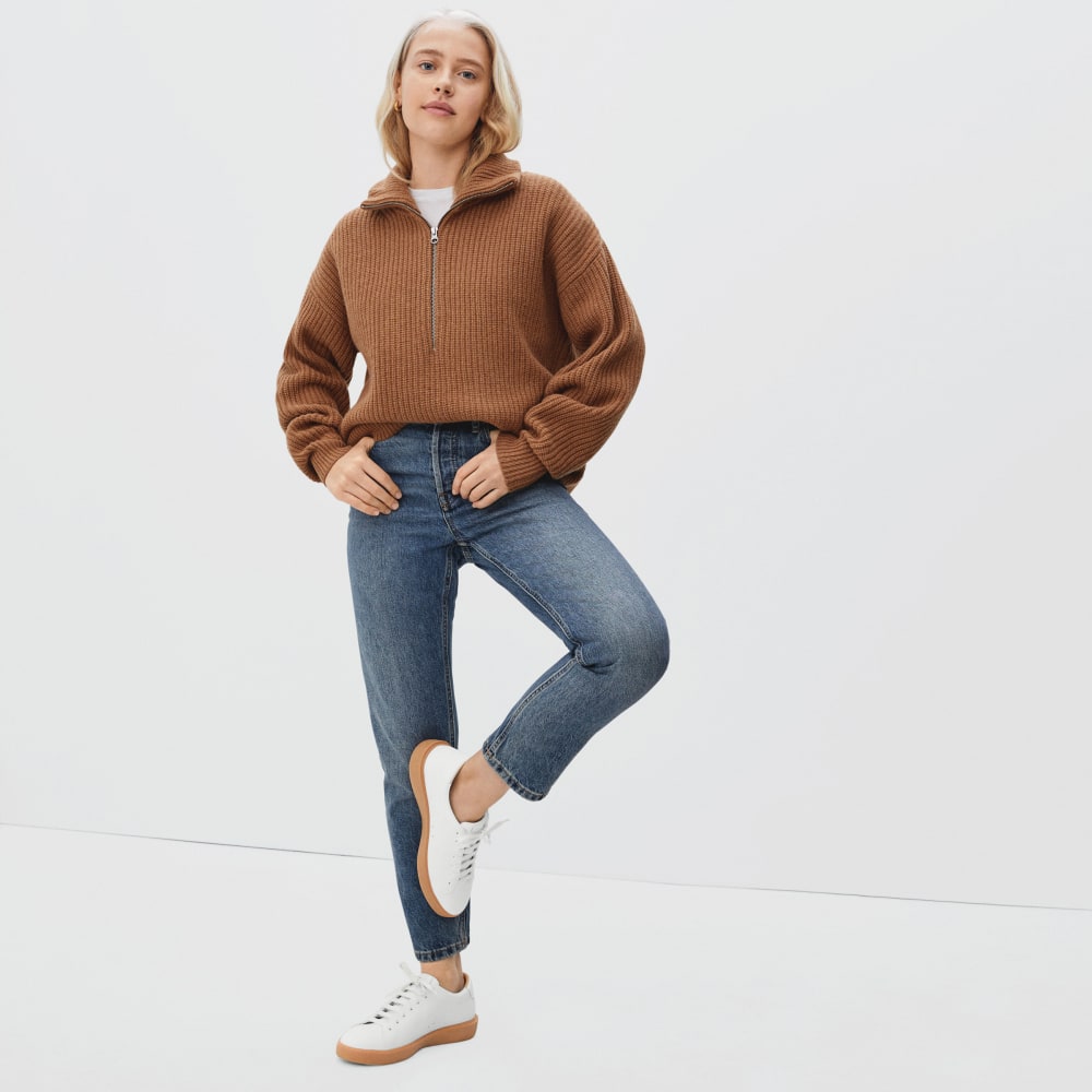 The ReLeather? Tennis Shoe | White / Gum Sole - Image 6