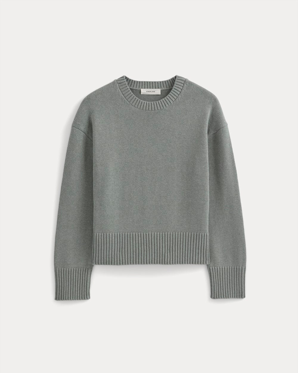 The Boxy Sweater in Everyday Cotton | Heathered Lilypad - Image 2