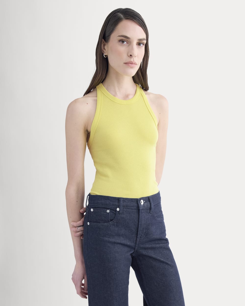 Luxe Rib Racerback Tank | Celandine