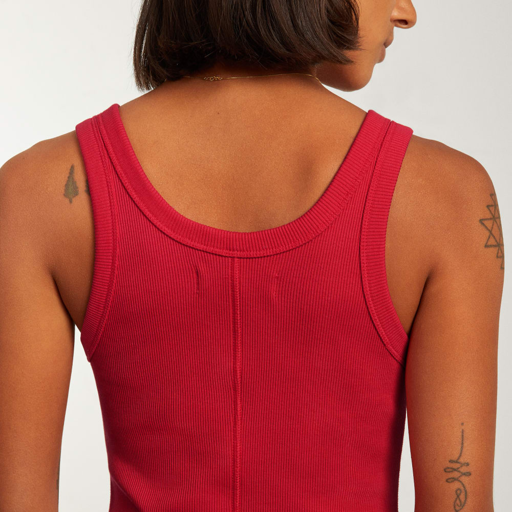 The '90s Rib Dress | Goji Berry - Image 5