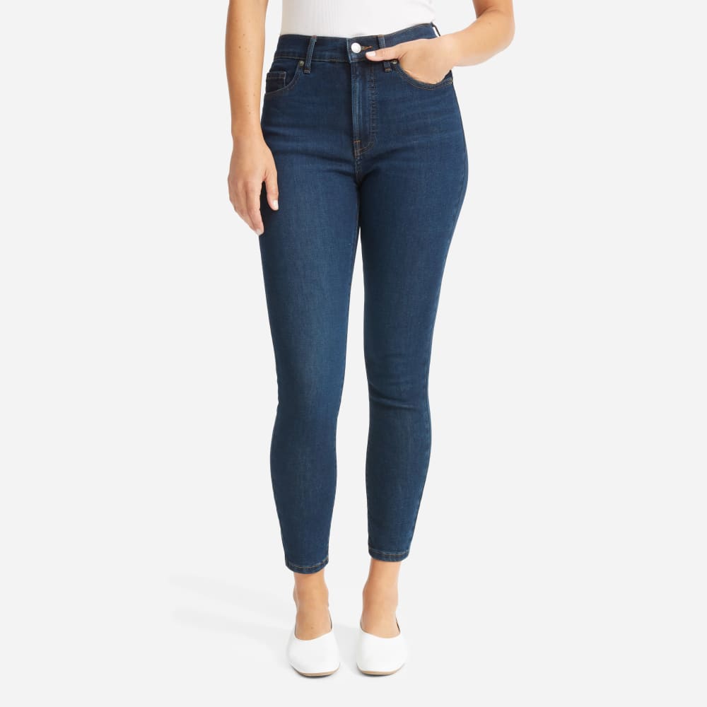 The Authentic Stretch High-Rise Skinny | Dark Blue Wash | 26.5 Inseam - Image 6