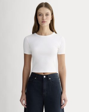 The '90s Rib Tee | White