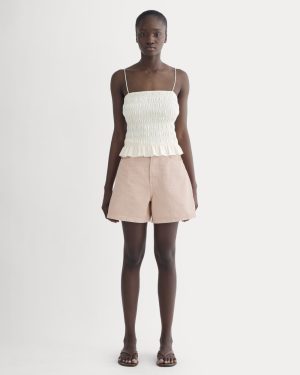 The A-Line Denim Short | Garment-Dyed Pink
