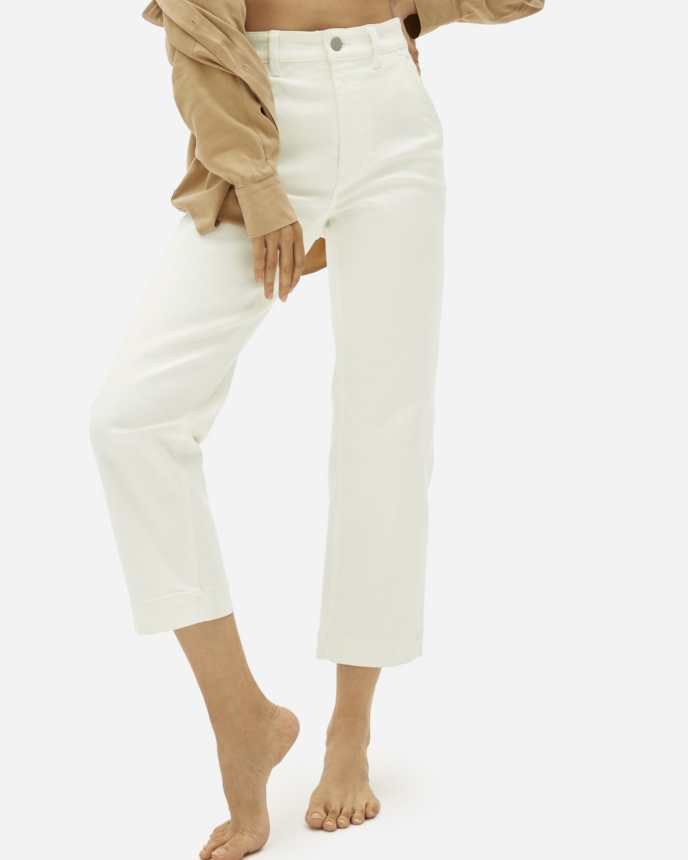 The Straight-Leg Crop | Bone | Regular - Image 4