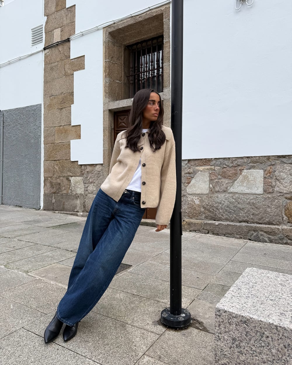 Shrunken Cardigan in Everyday Cotton | Hunter Green - Image 7